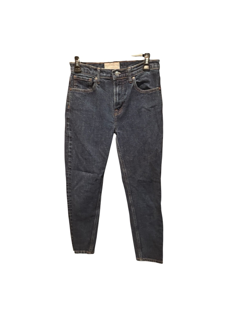 Everlane Women's Skinny Ankle Length Jeans in Dark Blue Denim Size 28